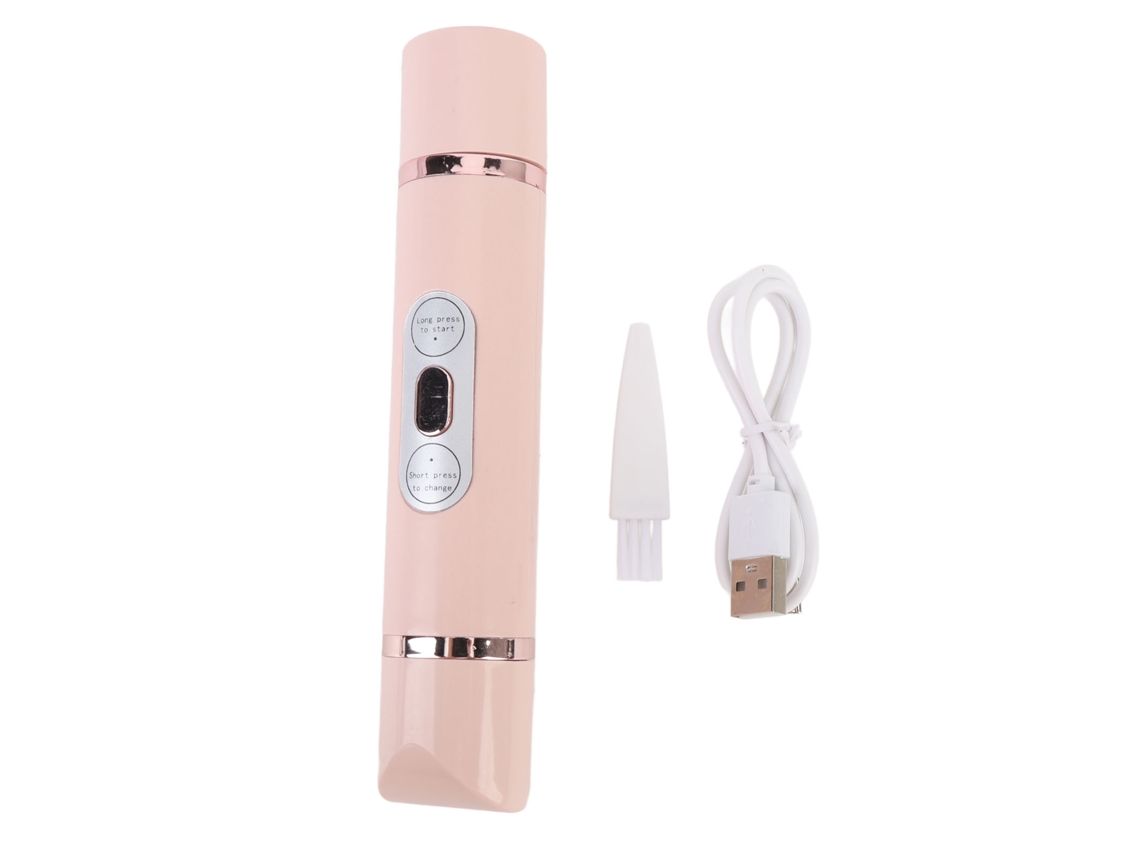 Cortadora Eléctrica Para Mulher 2 Em 1 Cabelo Púbico Rosa
