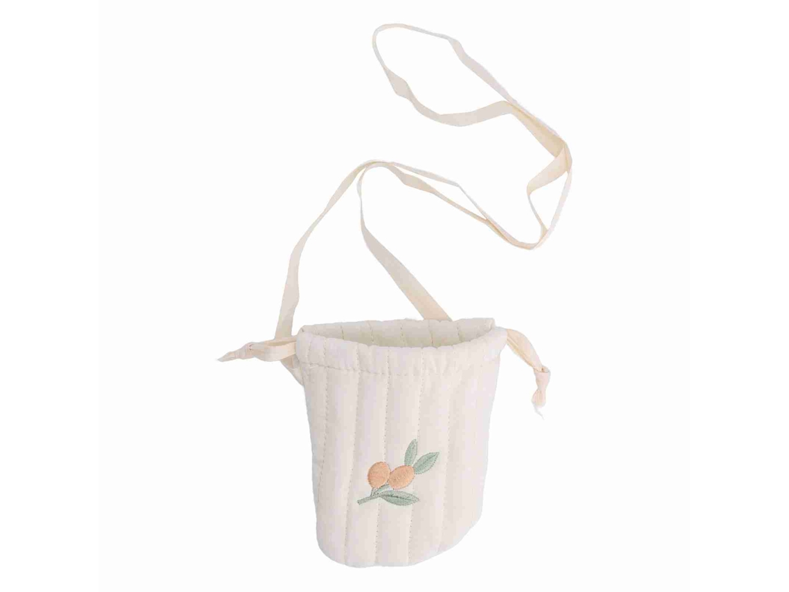 Bolso adorable para niñas con bordados, mochila bandolera suave para bebés y niños pequeños.