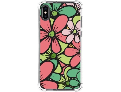 Carcasa iPhone XS Max TUMUNDOSMARTPHONE Dibujos Antigolpes Flores 02 Multicolor