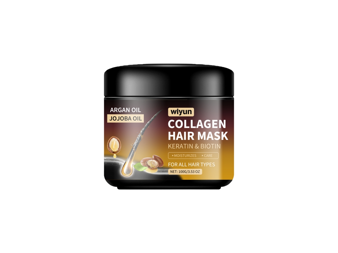 Mascarilla capilar de colágeno para una hidratación profunda.
