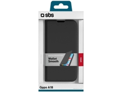 Funda SBS BookWallet OPPO A18 (Negra)