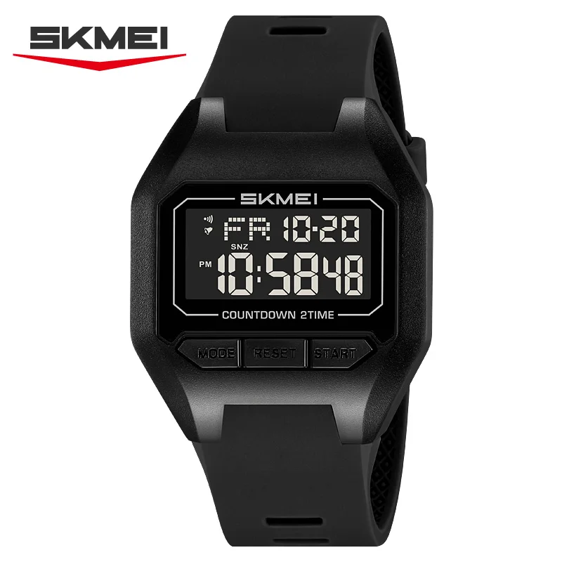 Reloj cronógrafo impermeable MDUG para estudiantes, hombres y mujeres (negro)