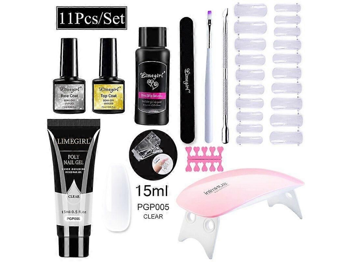 Kit de manicura con lámpara LED de 54 W, torno de uñas de 20.000 RPM, máquina perforadora de uñas, kit y gel UV GOKOCO.
