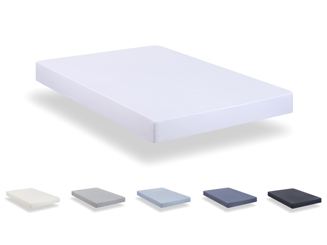 Sábana Bajera Ajustable 150 x 190/200 cm de Microfibra Cepillada Extra Suave Blanco TODOCAMA