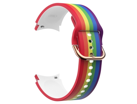 Correa de Silicona 20mm liberación rápida con hebilla para Samsung Galaxy Watch 5 40mm/44mm/5 Pro 45mm - arcoíris