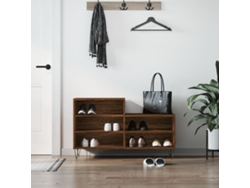 Mueble Zapatero | Zapatero Madera Contrachapada Roble Marrón 102x36x60 Cm