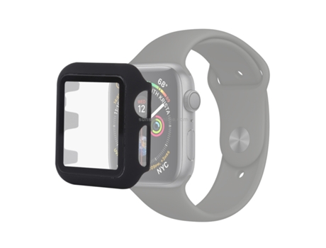 Funda Protectora Pieza + Cristal para Apple Watch Series 3, 2 y 1 42mm (Negro)