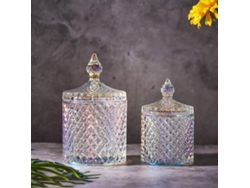 Tarro De Cristal Con Tapa Para Dulces Jarrones De Boda Buffet Alimentos Joyería Decoración Cocina 300ml
