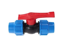 Válvula De Bola De Plástico Mdpe - Conexión De Manguera De Compresión - 32 Mm