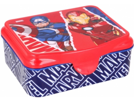 Lonchera AVENGERS (Azul - Plástico - 6 x 15 x 13 cm)