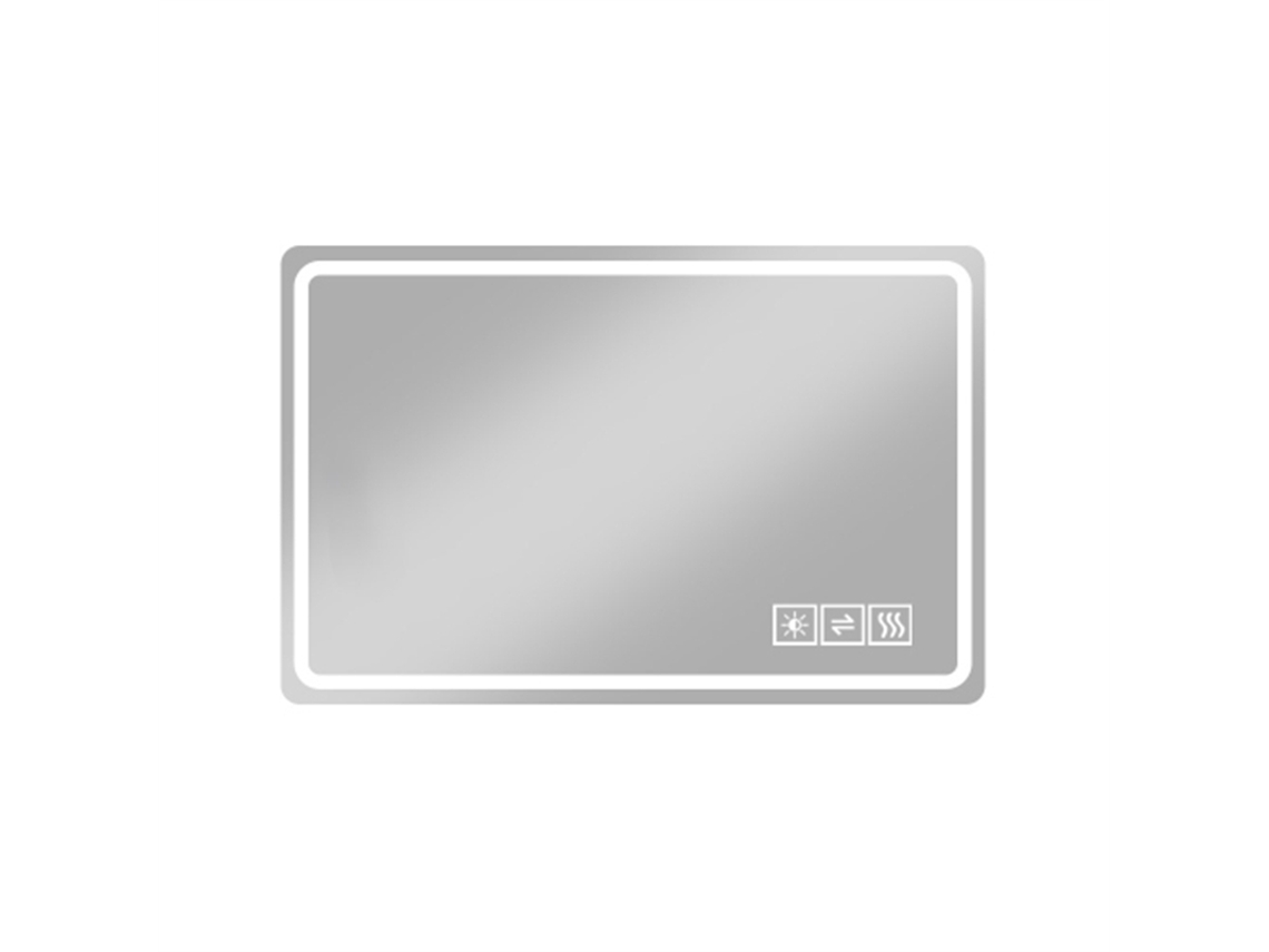 Espejo De Tocador Para Baño Con Iluminación Led De 60 X 100 Cm, Antivaho, Regulable Y Con Cristal Templado Irrompible.