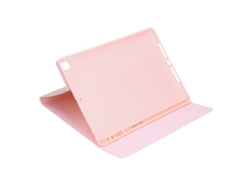 Funda de piel sintética duradera y cómoda para tabletas iOS de 10,2 a 10,5 pulgadas, color oro rosa claro