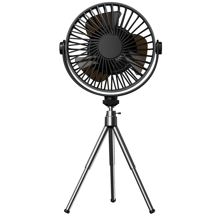 Ventilador Portátil Multifuncional Con Control Remoto, Recargable Por Usb (negro).