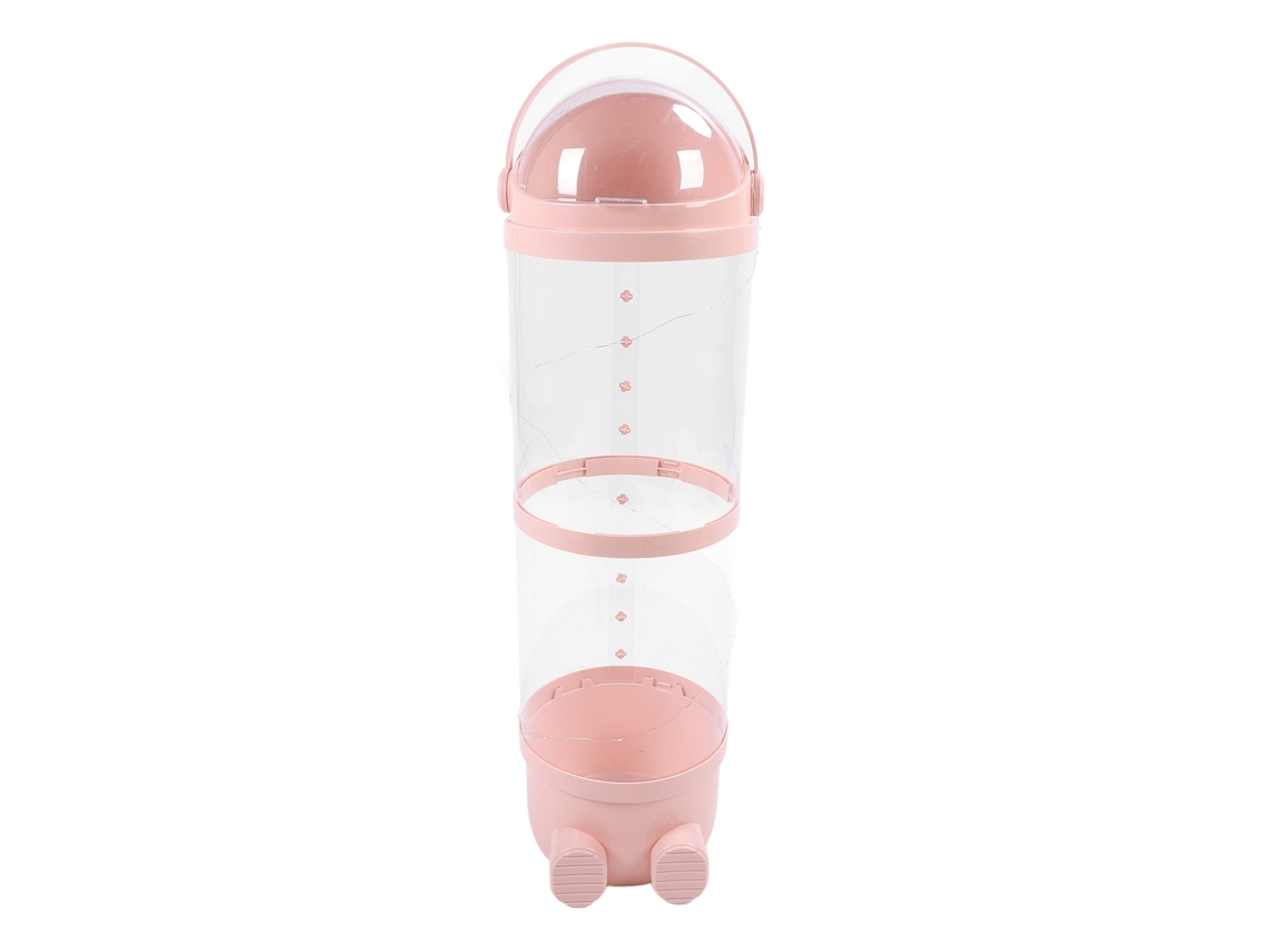 Cubo De Almacenamiento Para Peluches Con Luz Interior, Transparente, 97 Cm, Rosa Sakura