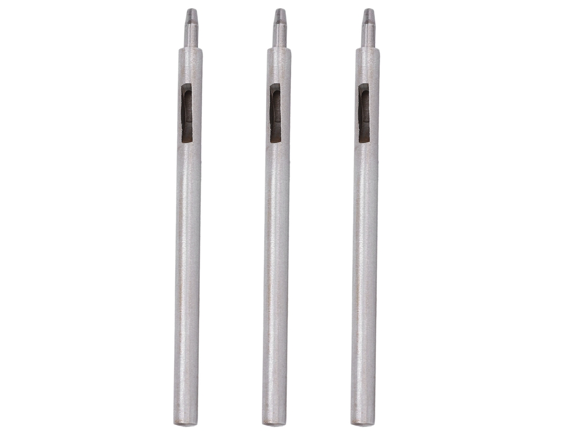 Herramienta de perforación de agujeros redondos de acero de aleación para cuero (3 piezas, 2 mm)