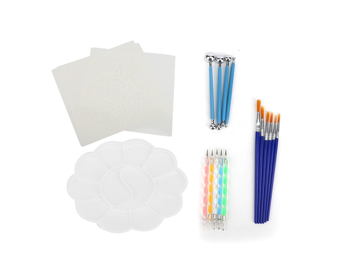 Dan26-kit De Herramientas De Pintura Diy Para Principiantes, Set De 20 Piezas Para Dibujo Y Pintura Con Puntos