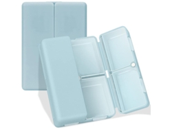Organizador Diario De Pastillas Con 7 Compartimentos, Portátil Para Viajes, Diseño Plegable Para Cartera O Bolsillo.