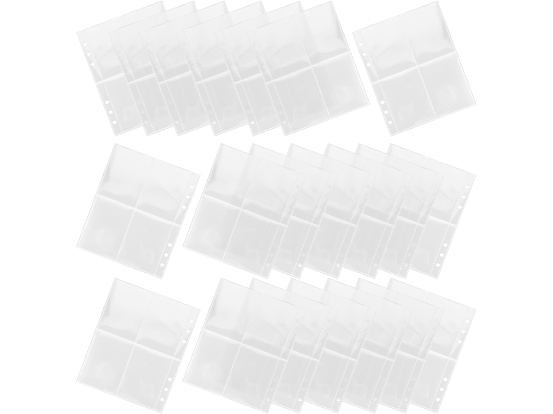 Besportble 50 De Pvc Y Bolsillo De Doble Cara 29,50 X 15,50 X 0,20 Cm Pulgadas -dimensiones: 29,50 X 15,50 ...
