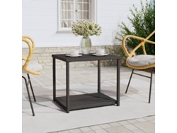 Mesa auxiliar  Mesa auxiliar  Mesa auxiliar de mimbre negro (55 x 45 x 49 cm) WSD945698 Lovely Home