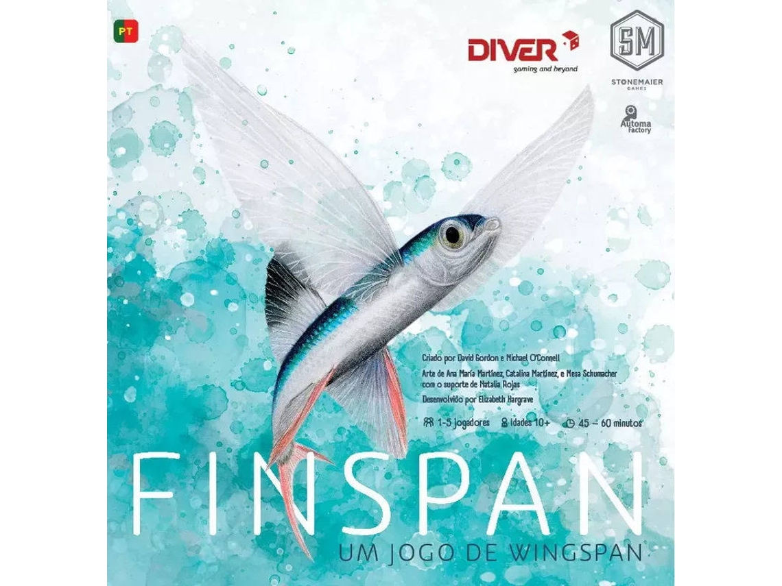 Juego de mesa STONEMAIER GAMES Finspan - Um Juego de mesa de Wingspan (PT) (Edad Mínima Recomendada:10 Años)