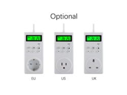 Termostato Inalámbrico Programable Con Sensor De Temperatura Para Modos De Calefacción Y Refrigeración Y Pantalla Lcd.