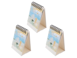 3 piezas mini calendario de escritorio ALLINLESS