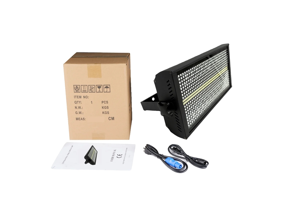 Luz estroboscópica LED de 200 W, alto brillo, control DMX, 1 unidad, enchufe UE OEM