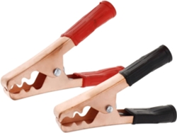 Juego De 2 Pinzas De Metal Y Plástico Para Cables De Batería, Pinzas De Cocodrilo Resistentes Para Una Conexión Estable.