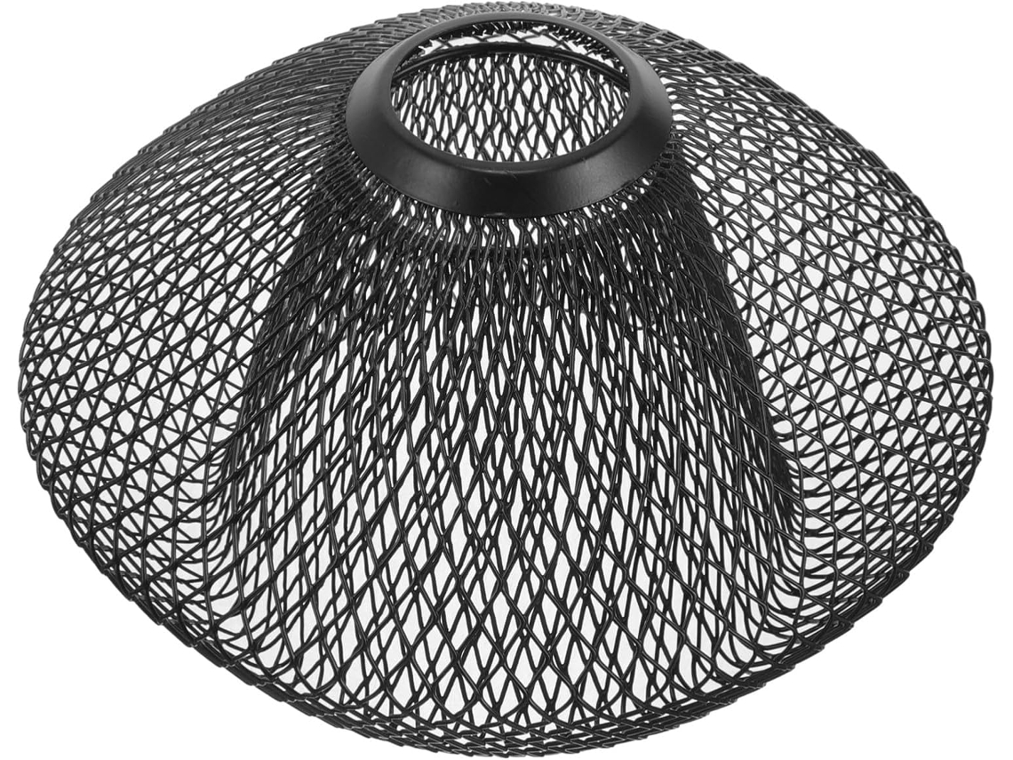 Bola De Hierro Calada Retro Con Forma De Lágrima, 185x105 Mm, Acabado Negro Mate, Decorativa Metálica.