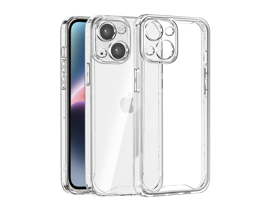 Carcasa Transparente Armour Antichoque Con Bordes Reforzados Y Protección De Cámaras Para Iphone 14 Plus