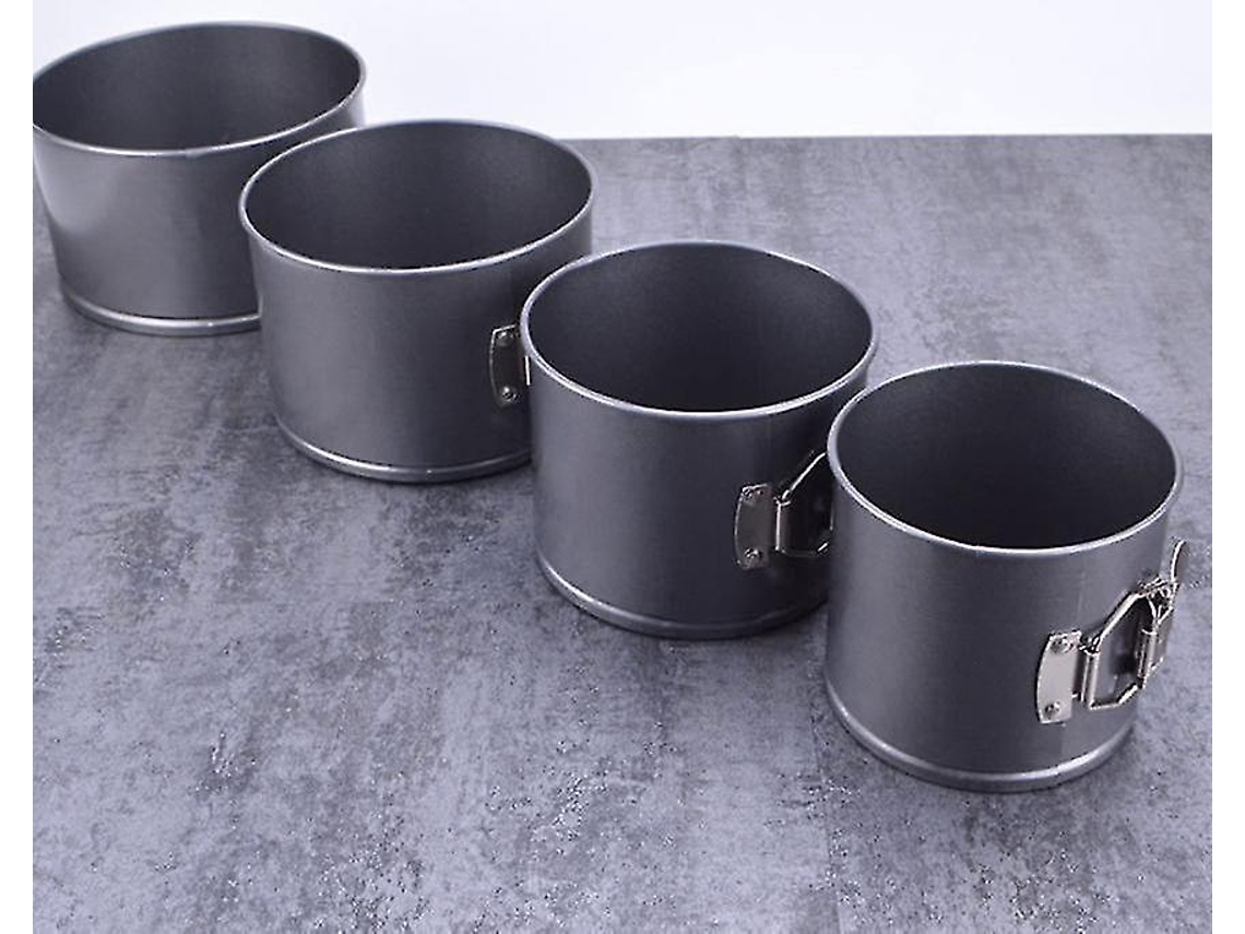 Moldes para helados de 115 cm, redondos, antiadherentes, con fondo extraíble, de acero inoxidable, Chaberlu