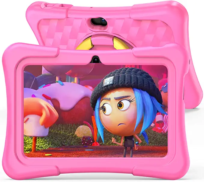 Tablet Infantil Pritom de 7 Polegadas Tablet Android 11 Quad Core com Estojo
