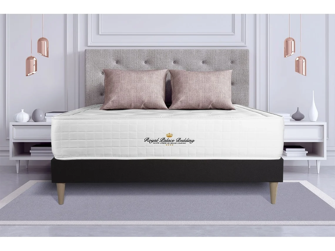 Somier Buckingham Multiláminas Zonas ROYAL PALACE BEDDING Espuma con memoria Negro (180x200)