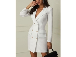 2026-traje Profesional De Color Sólido Para Mujer Estilo Slim Fit Con Cuello De Traje Y Manga Larga