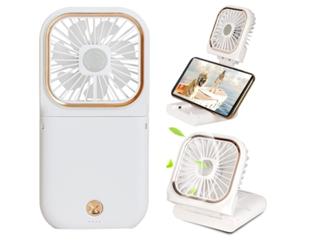 Mini Ventilador Portátil ENZON Silencioso USB Blanco