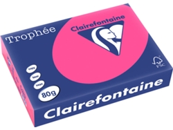 Papel CLAIREFONTAINE Copia, láser y chorro de tinta Trophée A4 80 gsm (500 Hojas - Rosa Fluorescente)