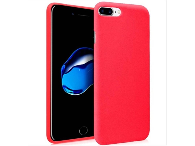 Funda iPhone 7 Plus, 8 Plus COOL Silicona Rojo