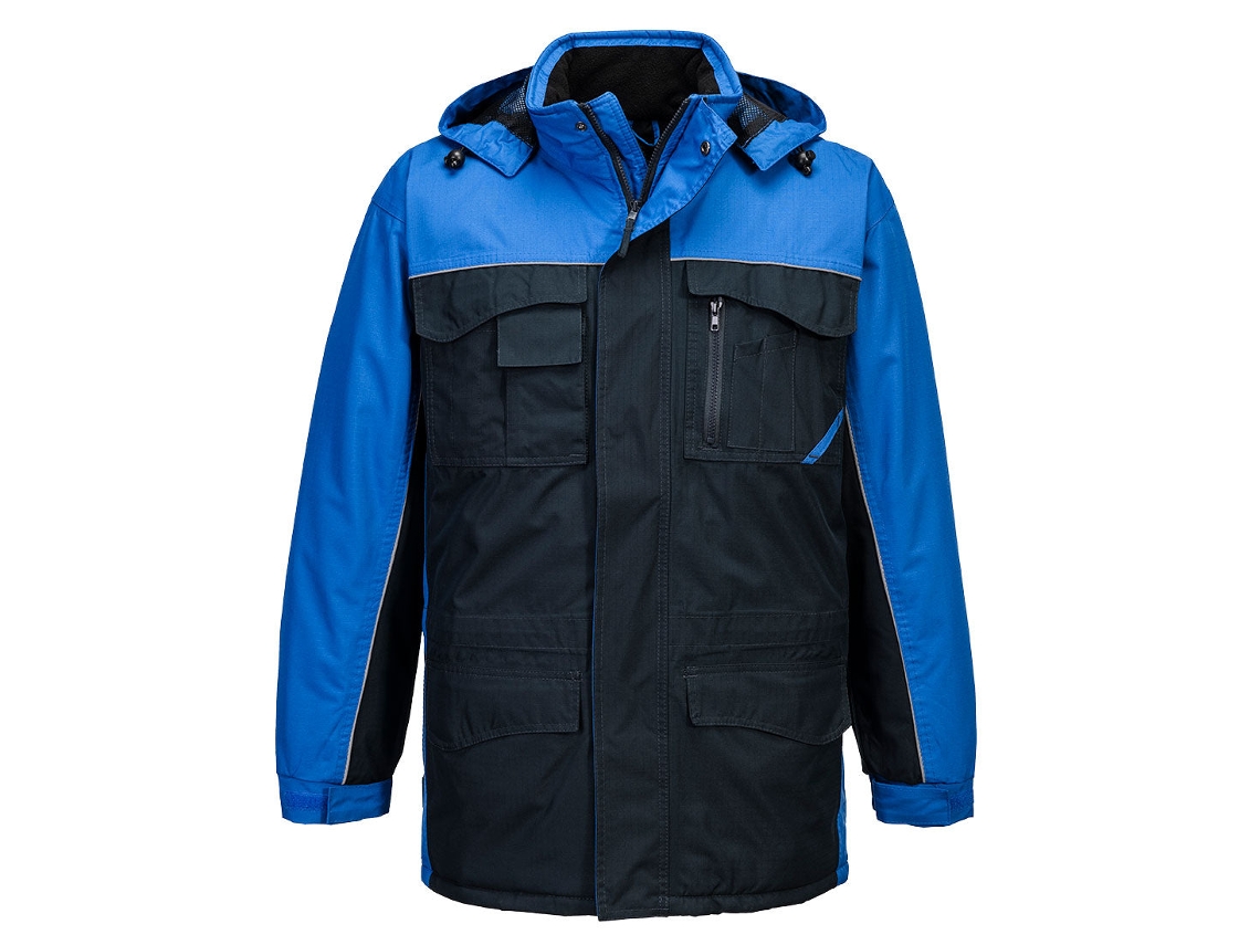 Parka Rs - Impermeable Y Extra Cálida Negro Gris / Xxxl