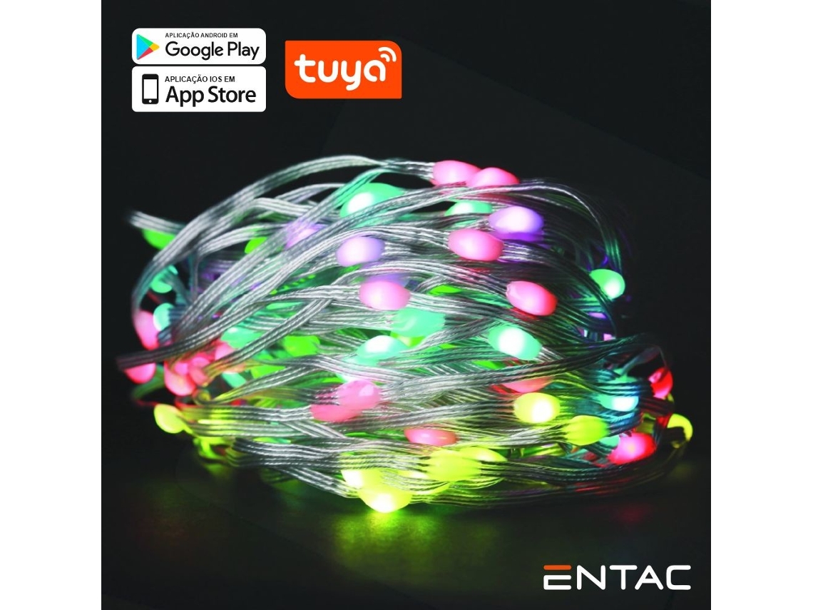Luz de Navidad 200 Led Multicolor App Tuya 220V 20M ENTAC