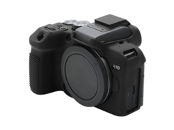 Funda protectora de silicona suave para Canon Eos R10 negra Zruxe