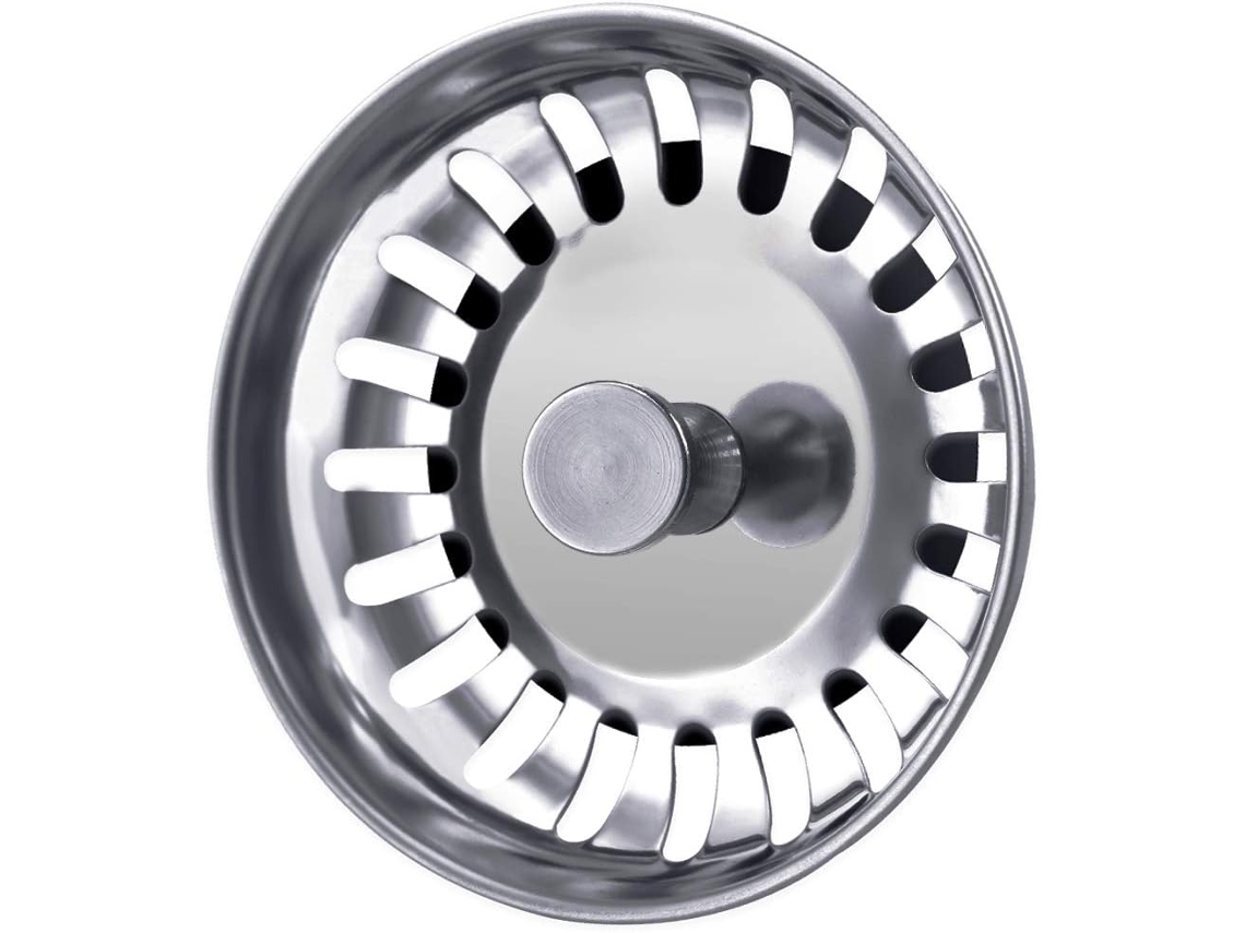Solución higiénica para el fregadero de su cocina, filtro de acero inoxidable con ajuste perfecto, confiable y duradero, evita obstrucciones, bloqueos y fugas del desagüe.