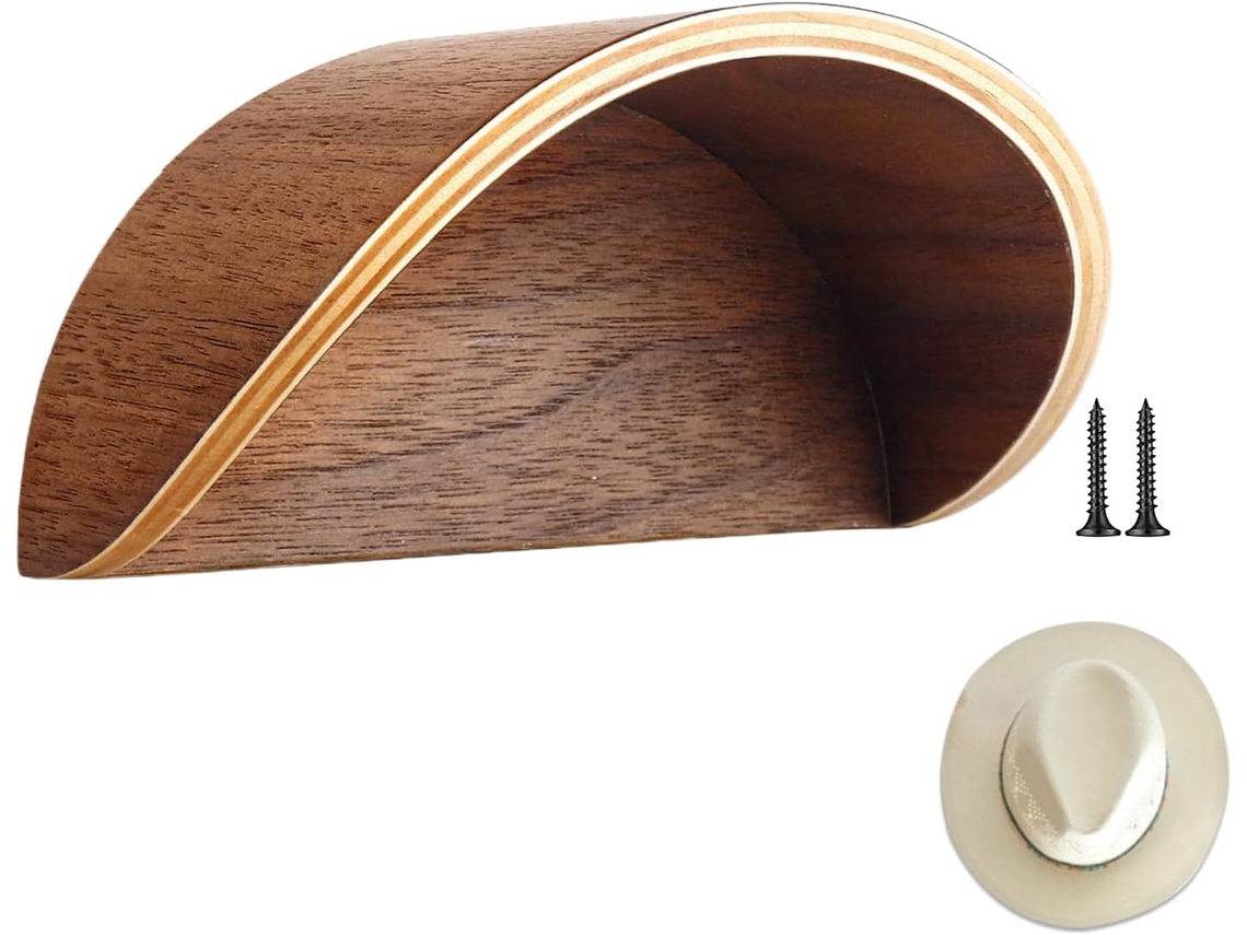 Ganchos Pared Sombreros Vaquero Organizador Oeste Colgador Almacenamiento Madera Montado Hogar Dormitorio