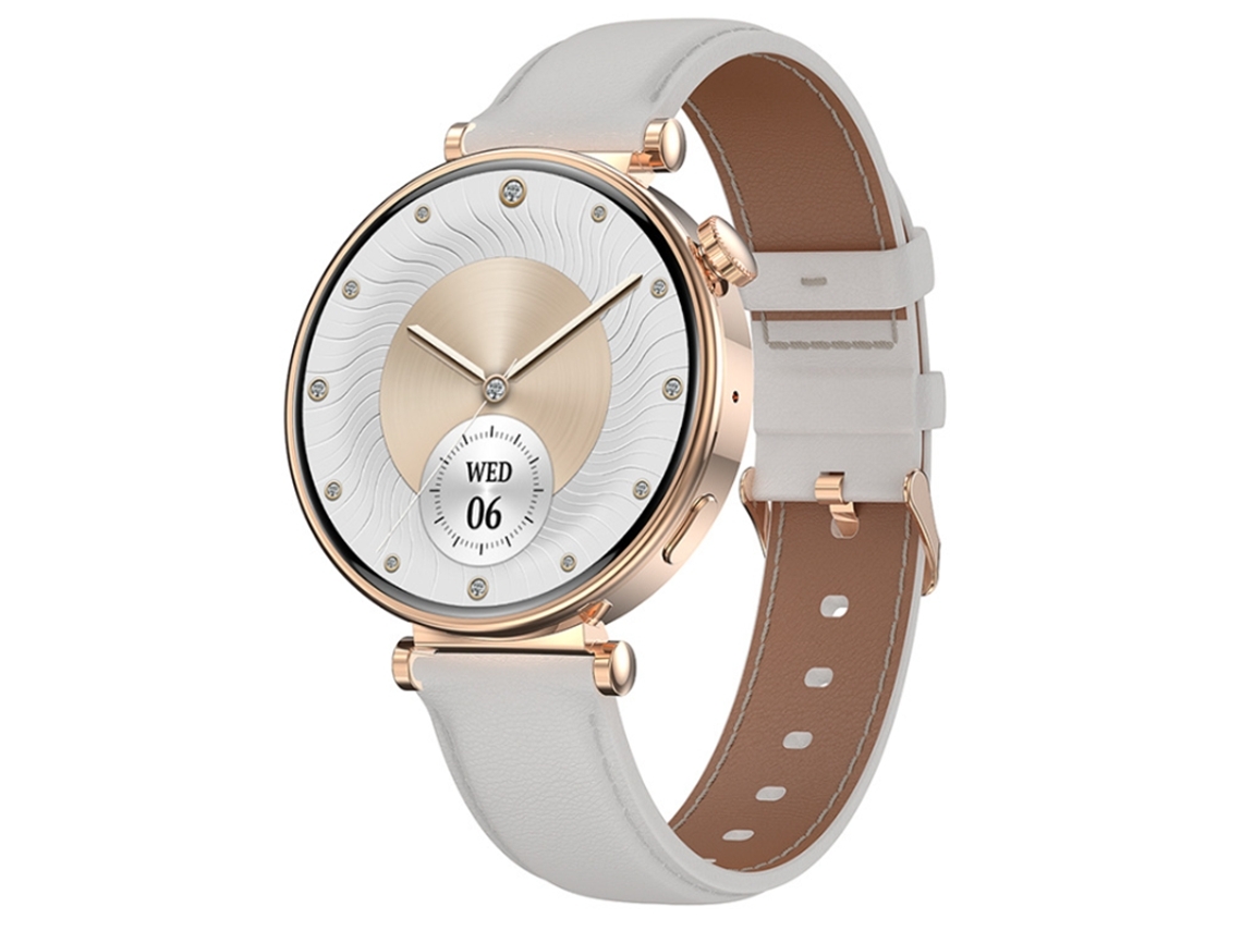 Smartwatch Mujer con Llamadas Bluetooth 1 Pantalla Amoled de 32 Pulgadas Múltiples Modos Deportivos y Diseño Moderno en Blanco YEMAESRE