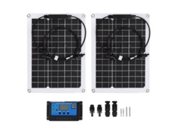 Panel Solar Flexible Monocristalino 30w Con Controlador Solar 50a Para Batería 12v