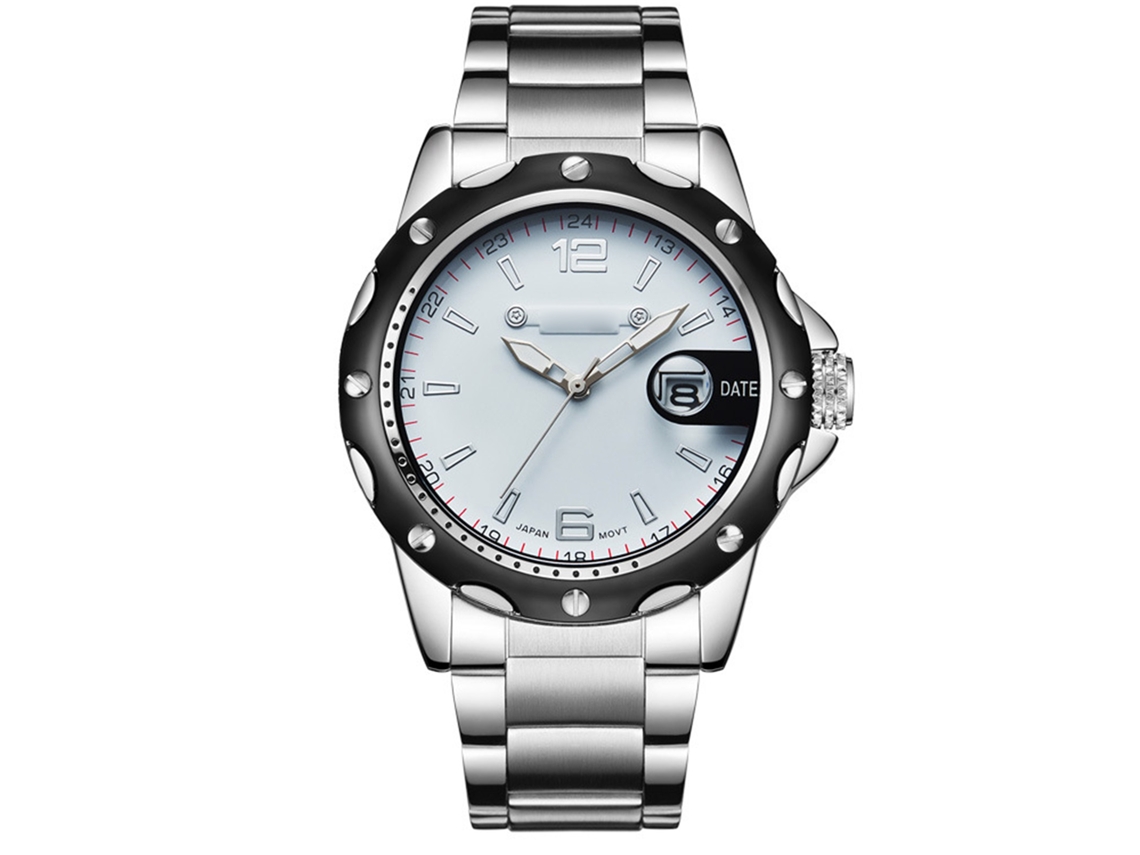 Reloj De Aleación Para Hombre, Resistente Al Agua, Elegante Y Moderno, Con Indicador De Fecha. Perfecto Para Un Regalo De Cumpleaños.