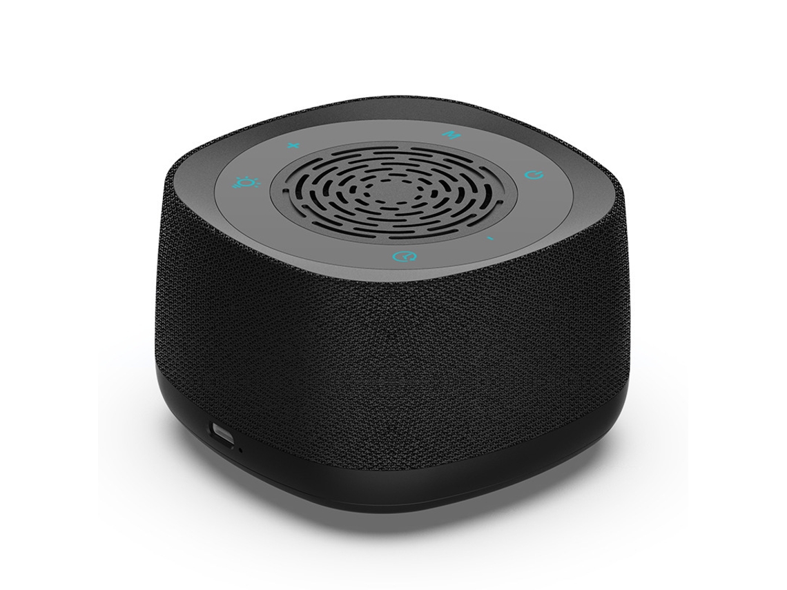 Altavoz Bluetooth De Ruido Blanco, Ayuda Para Dormir, Relajante Para La Mesita De Noche - Negro