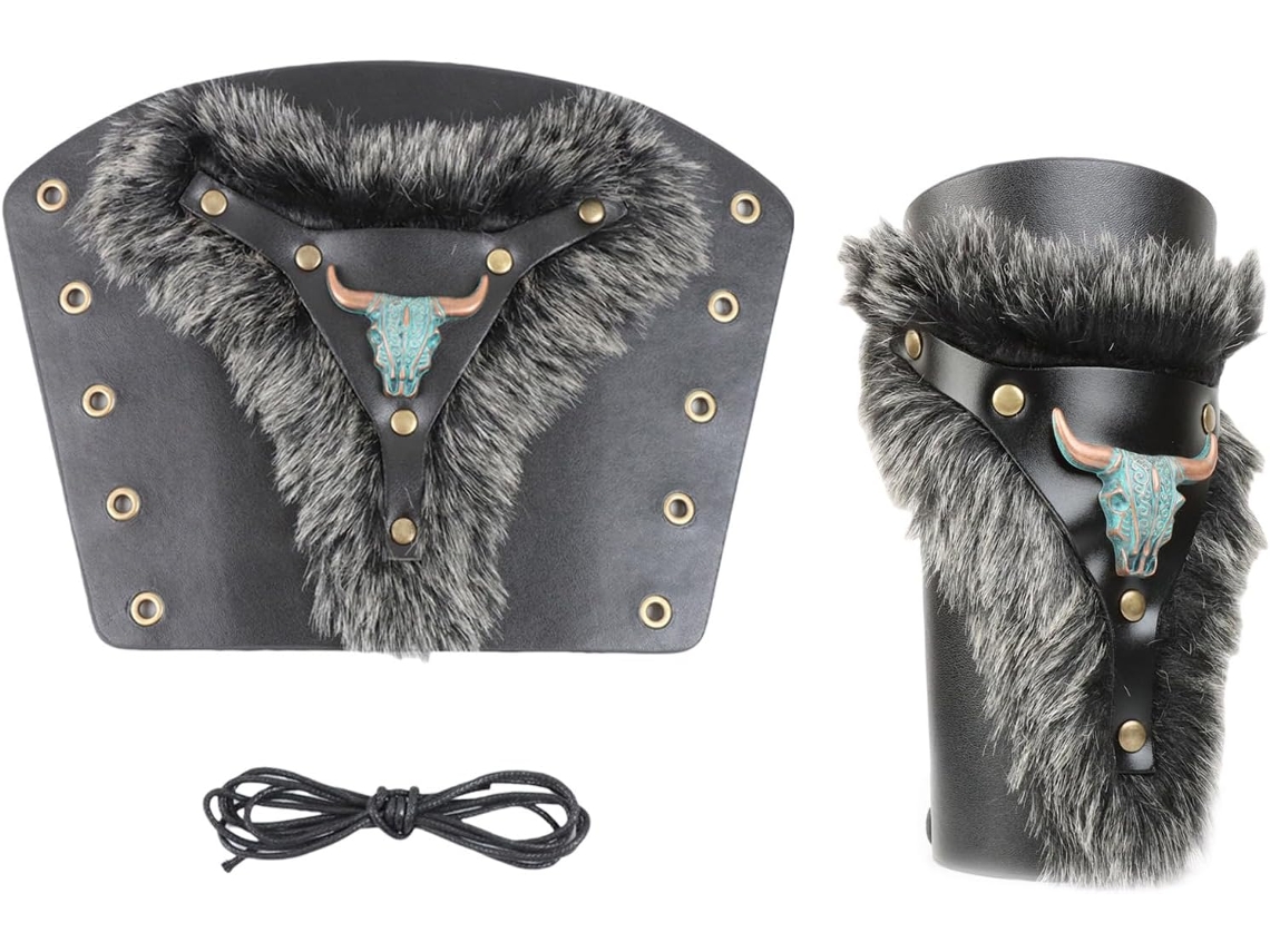 Protectores de muñeca de cuero SFUSHOS para cosplay