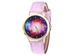 Reloj De Pulsera De Cuarzo Con Correa De Cuero Sencilla Y Elegante (blanco)