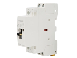 Contactor De Ca Residencial 2p 25a 220v 50hz Con Interruptor Manual Para Riel Din