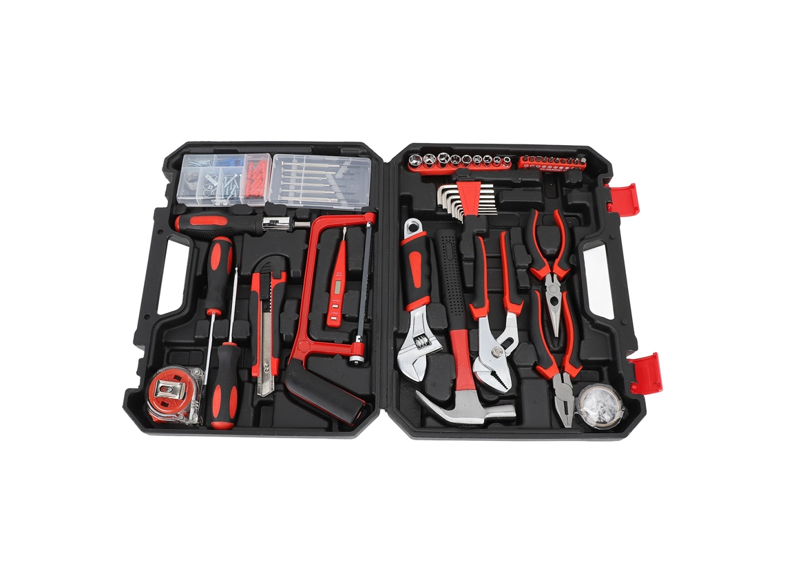 Kit de 108 herramientas de reparación manuales (multifuncionales, para bricolaje y carpintería)